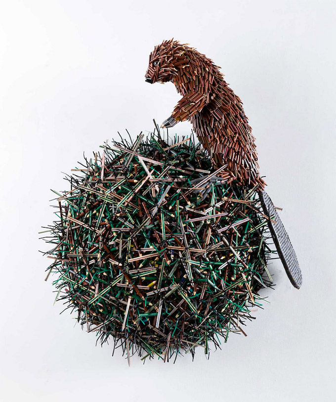 Pencilism-Sculptures-Constructed-with-Pencils-1